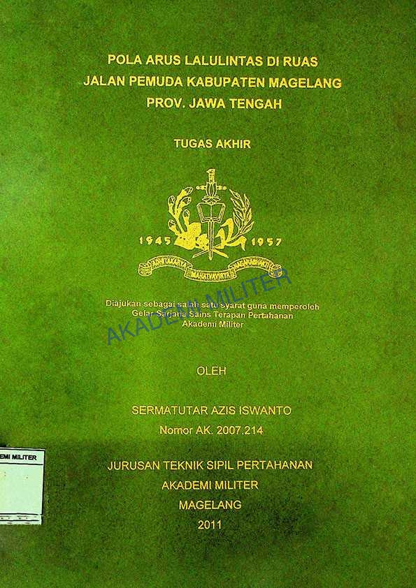 POLA ARUS LALULINTAS DI RUAS JALAN PEMUDA KABUPATEN MAGELANG PROV. JAWA TENGAH
